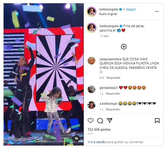 postagem da Ivete Sangalo